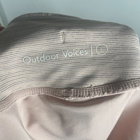 Outdoor Voices Tri-tone Hudson Shorts Pebbled Rose L - Picture 6 of 6